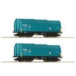 Roco 6680014 SBB Shimmns Telescopic Hood Wagon Set (2) VI