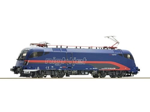 Roco 70496 Scale: 1:87, HO OBB Nightjet Rh1116 195-9 Electric Loco VI (DCC-Sound)
