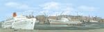 SK40 / SK20 Peco: 'MANYWAYS' SCENIC BACKGROUNDS Dock Centre