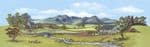 SK44 / SK24 Peco: 'MANYWAYS' SCENIC BACKGROUNDS Country with River