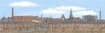 SK45 / SK25 Peco: 'MANYWAYS' SCENIC BACKGROUNDS Old Industrial Town, Centre
