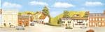SK50 / SK30 Peco: 'MANYWAYS' SCENIC BACKGROUNDS Market Town Extensions