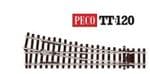 SLU1291 PECO Streamline TT:120 Code 55 Small Radius Turnout R/H