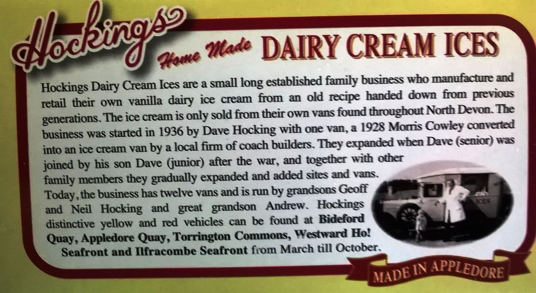 SP116 Oxford Diecast Special 1/76 Scale Hockings Ice Cream Mercedes