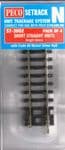 ST3002 Peco Short Straight x 4