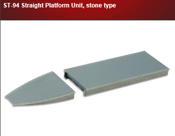 ST94 Peco: Straight Platform Unit, stone type (2)