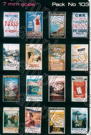 Tiny Signs O103  GWR Travel Posters Small