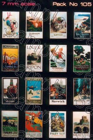 Tiny Signs O105  LNER Travel Posters Small