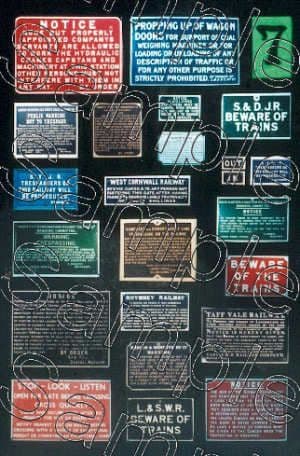 Tiny Signs O7  Trackside Notices SR Area