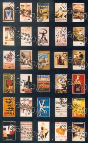Tiny Signs OO138 - OO Scale London Transport Travel Posters Post-1930