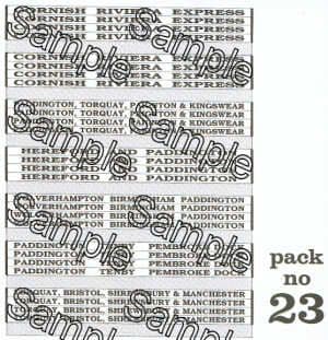 Tiny Signs OO23 - OO Scale Cornish Riviera Boards 1