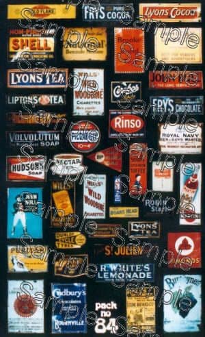 Tiny Signs OO84 - OO Scale Enamel Advert Signs 4
