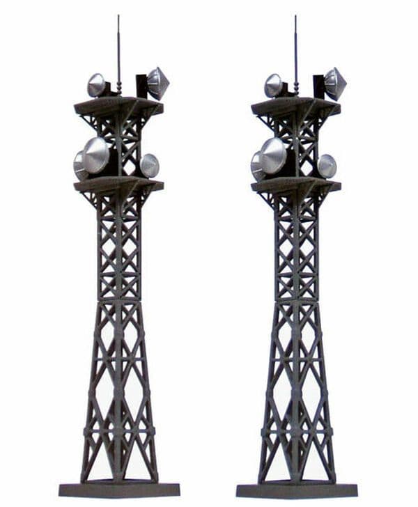TomyTEC Asta Radio Per Modellini - Set Di 2 Pezzi Per Accessori Ferroviari