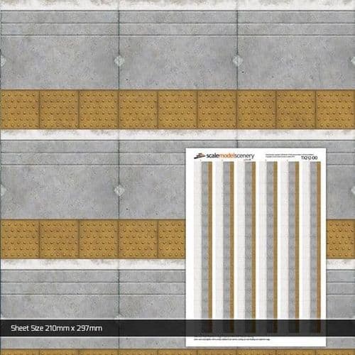 TX212 SMS OO Network Rail Platform Edge Coping With Buff Tactile Paving ...
