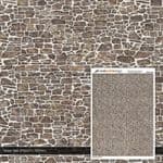 TX272 SMS OO Pointed Brown Stone Texture Paper (Pack of 5) - OO/4mm/1:76