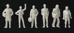 Walthers Scenemaster 949-6200 Unpainted Figure Set - Travelling /Standing/Walking (72)