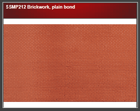 Wills SSMP212 Brickwork, plain bond