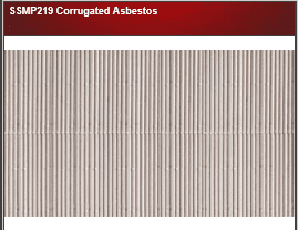 Wills SSMP224 Corrugated Glazing (asbestos type, matches SSMP219)