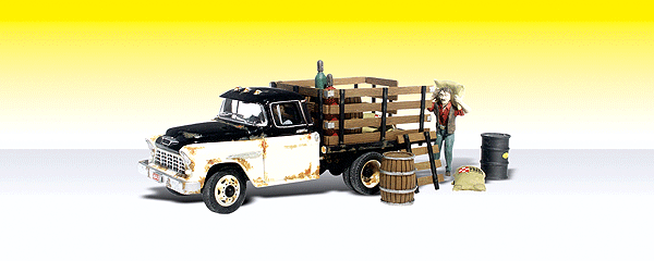 Woodland Autoscenes 5335 Henry's Haulin. N scale 1/160