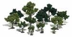 WTR1101 Woodland Scenics: 3/4" -3" Deciduous Mix Tree Kit (36/pkg)