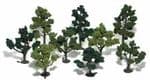 WTR1102 Woodland Scenics: 3" - 5" Deciduous Mix Tree Kit (14/pkg)