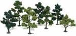 WTR1103 Woodland Scenics: 5"-7" Deciduous Mix Tree Kit (7/pkg)