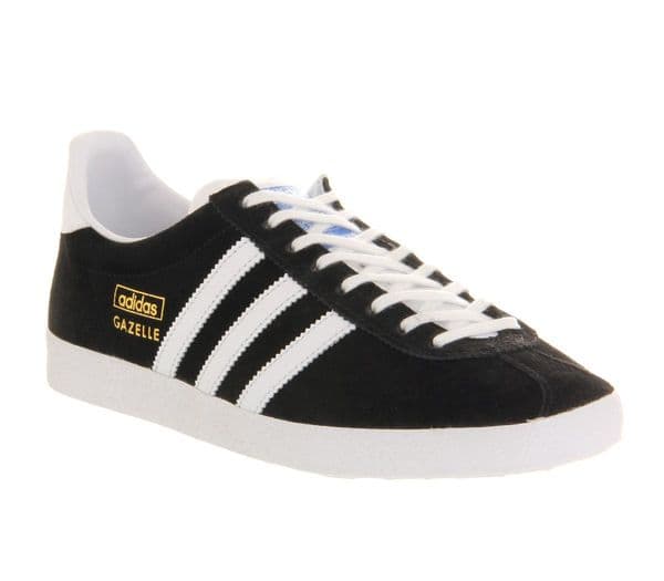 Adidas Originals Men's Gazelle OG Vintage Black Suede Leather Casual Shoes Trainers
