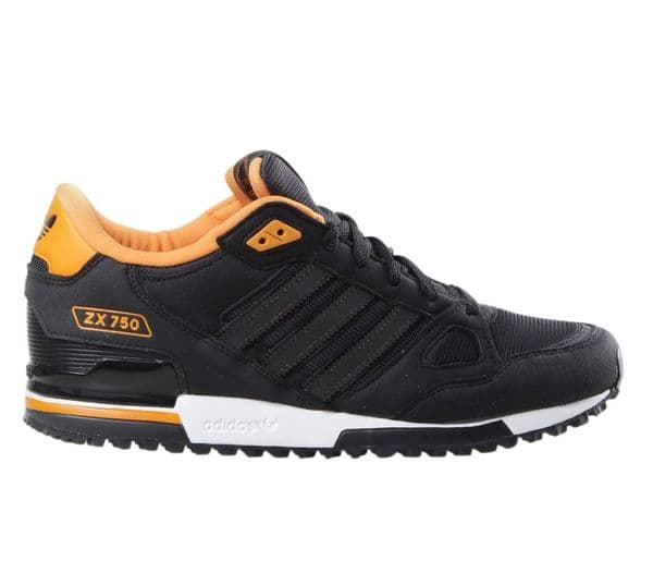 Adidas Originals Mens Black ZX 750 Sude Leather and Mesh Running Trainers