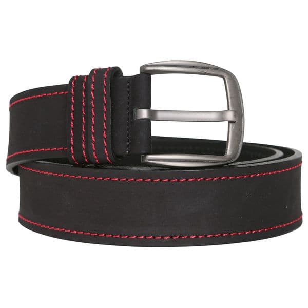 Oska Men Designer Black Red Quality 100% Genuine Leather Causal Size 28-42 RRP £20