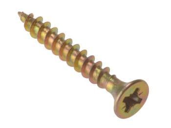 #4 X 5/16 Round Head U-Drive Screws - Steel Zinc Plated (100 Pack)