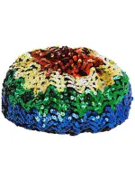 70's Rainbow Sequin Beret