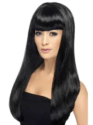 Babelicious Long Black Wig