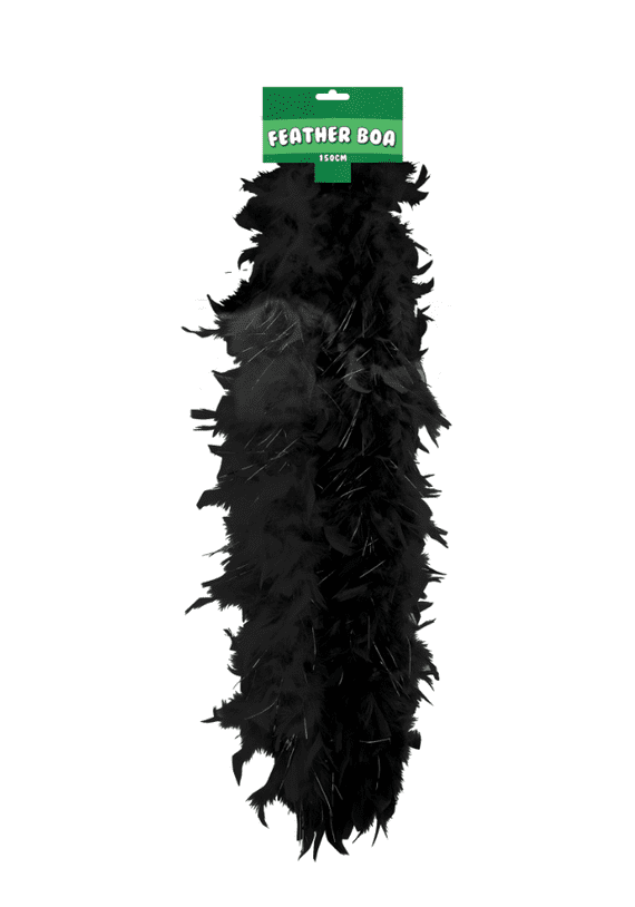 Black Feather Boa