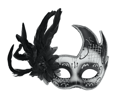 Black & sil Masquerade Mask