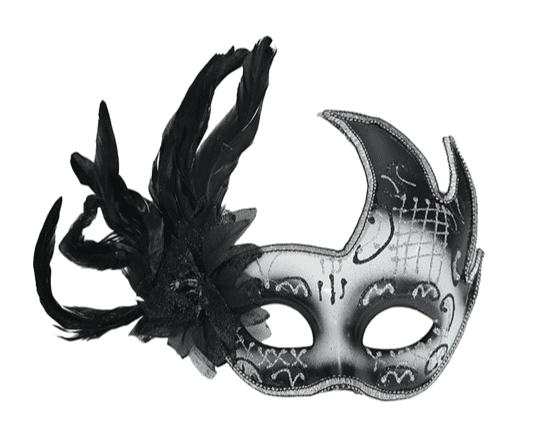 Black & sil Masquerade Mask