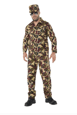 Camouflage Army Soldier Costume
