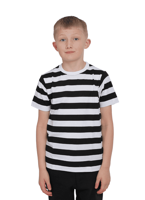 Children's Black and White Stripe T-Shirt