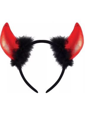 Devil Horns with Black Fur