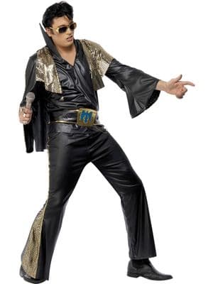 Elvis Costume, Black & Gold