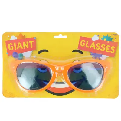 Giant Neon Orange Glasses