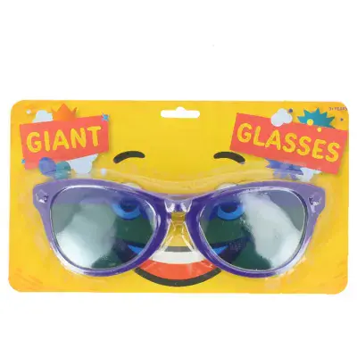 Giant Neon Purple Glasses