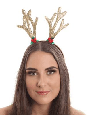 Gold Reindeer Antlers