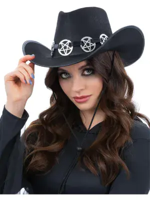 Gothic Cowboy Hat, Black