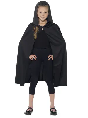 Hooded Black Cape