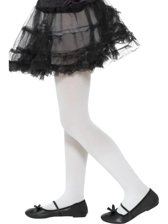 Kids Opaque Tights White