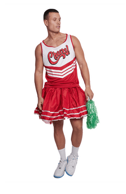 Men Red 'Cheers' Vest Top