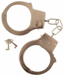 Metal Handcuffs with Key