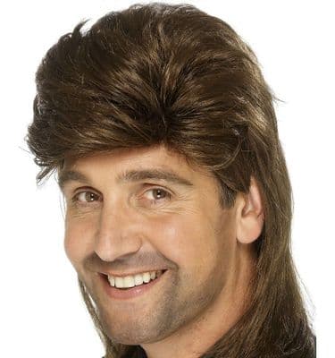 Mullet Wig (Brown)