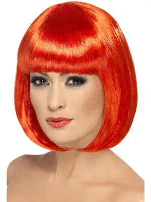 Partyrama Short Bob Wig, Red