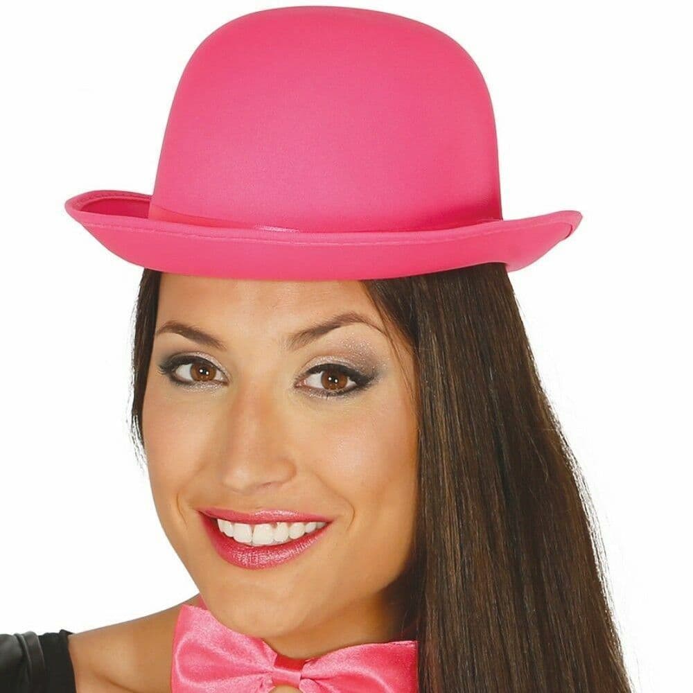 Pink Bowler Hat